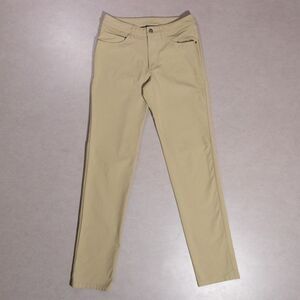 Lululemon ABC Classic Fit Khaki Tan Pants Performance Stretch Men's 28x33 Golf